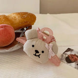 Daiiibabyyy  1 Pcs Women's Hair Grabs Cartoon Teddy Bear Bow Cute Kawaii Hair Claws Fashionable Sweet Versatile Hair Accessories For Girl