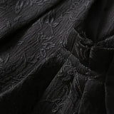 DAIIIBABYYY  -  Spring Autumn New Chinese Style V-neck Jacquard Vest Jackets Women's Retro High-end Buckle Side Pleated Loose Casual Waistcoat