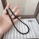 DAIIIBABYYY  -  Vintage Strands Choker Necklace Black Pearls Necklace Simulated Pearl Choker Necklace Jewelry Gift Women Unique Clavicle Chain