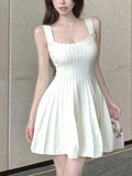 DAIIIBABYYY  -  Y2K Sweet Pleated Mini Dress for Women Sexy Spaghetti Strap Birthday Party Short Dresses Korean Female One Piece Vestidos Mujer