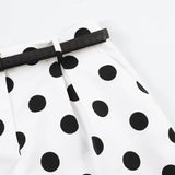 Daiiibabyyy  Women's Summer Shorts New Fashion Polka Dot Elegant Women's High Waist Shorts Summer Chic Youth Travel Joker Holiday Shorts