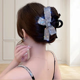 Daiiibabyyy  1 Pc Large Size Full-Pointed Butterfly Knot Hairpin for Capturing Hair Volume. Elegant and Sophisticated Hair Accessory for the