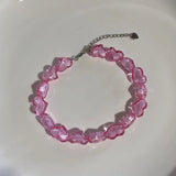 Daiiibabyyy  Exaggeration Transparent Acrylic Chain Big Necklace For Women Charm Colorful Heart Choker Collar Necklace Fashion y2k Jewelry