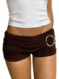 Daiiibabyyy  Women s High Waisted Denim Shorts with Frayed Hem and Distressed Details Casual Summer Fashion Shorts