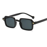DAIIIBABYYY  -  Fashion Square Sunglasses Women New Retro Rivets Decoration Glasses  Men Leopard Blue Sun Glasses Gradient Shades UV400