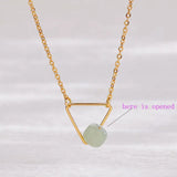 Daiiibabyyy Elbow Bead Chain Hetian Jade Necklace for Women Girl Gift Fresh Temperament Ins Fashion Peace Ｈappiness Jewelry