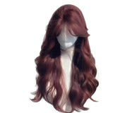 DAIIIBABYYY  -  French Chestnut Brown Woolen Curl Full Head Wig Women's Full Set Super Long Curl Sweet Style Wig Whole Head Cover