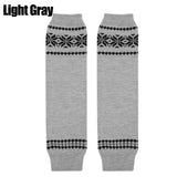 Daiiibabyyy  Korean Style Fair Isle Autumn Winter Snowflake Slouch Socks Women Girls Knitted Socks Leg Warmer Knee High Boot Cuffs Leg Cover