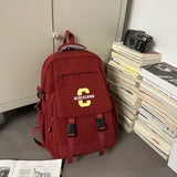 Daiiibabyyy  New Backpack for Middle School and High School Students, Simple and Versatile Backpack with Large Capacity