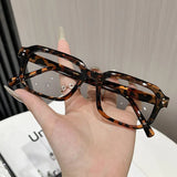 Daiiibabyyy  Ultra light Retro Elegant Oval Eyewear Men's And Women's Anti Blue light Eyeglasses Rice Nail Square Frame Glasses