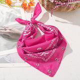 Daiiibabyyy  Fashion Printing Hair Scarf Headabnds Women Bohemia Retro Hair Scarf Headwear Hair Accessories Square Scarf Bandana