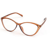 DAIIIBABYYY  -  Y2K Cat Eye Triangle Frame Anti-Blue Light Glasses Classic Men Women Reading Eyewear Retro Triangle Frame Transparent Eyeglasses
