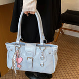 Daiiibabyyy  New Women Casual Simple Handbags Office Lady Chic Korean Fashion Shoulder Bag Y2k Aesthetic Female All Match Underarm Bag