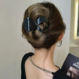 Daiiibabyyy  2/4pcs French Concord Hair Clip Acrylic Hair Claw Clips Thick Hair Flat  Grip Hair Banana Barrettes for Styling Hair Accesso