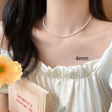Daiiibabyyy  Retro double-layer pearl necklace light luxury literary niche design high-end sense pendant collarbone high-end neck chain