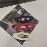 DAIIIBABYYY  -  3pc European and American Solid BB Hairpin Hair Side Clips Simple Easy Matching Korean Hair Accessories Headwear for Girls Women
