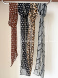Daiiibabyyy  French Scarf Blogger Polka Dot Leopard Print High-end Scarf Women's Neck Protection Fashionable Long Neck Scarf