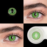 Daiiibabyyy  2Pcs/Pair Color contact lenses Cosplay Anime accessories Lenses anime White lenses Nezuko Pink Lens Halloween Eye Contact