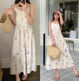 DAIIIBABYYY  -  Bohemian Women Sweet Fresh Floral Vest Dress Summer 2025 New Style French Vacation Style Mid Length Vestidos