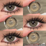 Daiiibabyyy  Color Contact Lenses for Eyes Natural Gray Beauty Pupils Eyes Lenses Brown Contacts 1 Pair Fashion Green 6month Pupilentes