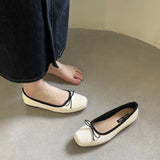 Daiiibabyyy 2024 Spring Pink Beige New Round Toe Women Flat Shoes Shallow Slip On Ladies Casual Ballerina Soft Ballet Flats Shoes Laofer