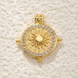 DAIIIBABYYY  -  1 pieces Vintage Zircon Twist Sun Charms Pendants DIY Bracelet Earring Jewelry Making Supplies Wholesale ﻿