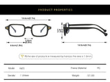 Daiiibabyyy  Retro Rice Nail Small Frame Square Sunglasses New Women Glasses Fashionable Men Simple High-End Glasses