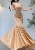 DAIIIBABYYY  -  High-End Feel Reversible Sequins Tank Dress Beach Vacation Pleated Large Wrap Skirt Princess Birthday Banquet Evening Dress
