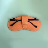 DAIIIBABYYY  -  Portable Glasses Case Soft Leather Sunglasses Pouch Fashion Glasses Bag Eyewear Organizer Pouch Travel Sunglasses Box