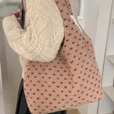 Daiiibabyyy  Korean Women Fashion Grunge Fur Bag Vintage All Match Streetwear Ins Handbags Casual Y2k Aesthetic Trendy Shoulder Underarm Bags