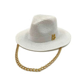 Daiiibabyyy  Summer straw hat 100% paper green ladies summer beach sun protection flat top straw hat шляпа женская летняя