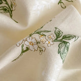 DAIIIBABYYY  -  New Little Fresh Pure Cotton Four Piece Set with 40 Thread Count All Cotton Bedding Ins Bed Sheet and Quilt Set with 4
