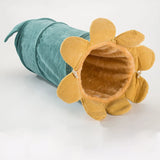 DAIIIBABYYY  -   Cats Tunnel Bed Pet Tunnel Collapsible Vegetable Shaped Kitten Games Toys Nest Soft Corduroy Puss Sleeping Supplies