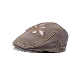 Daiiibabyyy  Japanese Retro Street Grinding Design Forward Hat Men and Women Spring and Summer Short Brim Literary and Artistic Painter Cap