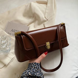 Daiiibabyyy  Solid Color Korean INS Style Women Shoulder Bag Small Square Armpit Bag Casual Business Versatile Fashion Trend Crossbody Bag