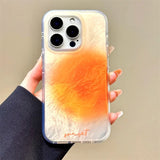 Daiiibabyyy  Vortex pattern painted summer sunset phone case with colorful bead chain for iPhone 11 12 13 14 15 16 pro max