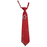 Daiiibabyyy  Simple Korean Style Star Tie Choker JK Long Necktie Academic Style Tassels Shirt Tie Daily