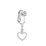 DAIIIBABYYY  -  1PC Fake Belly Button Ring Fake Belly Piercing Crown Clip On Umbilical Non Navel Fake Pircing Butterfly Cartilage Earring Clip