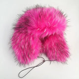 Daiiibabyyy  Imitation Raccoon Fur Thunderbolt Hats Women Winter Padded Thickened Ear Protection Caps Y2K Sexy Plush Ski Cap Outdoor Riding