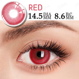 Daiiibabyyy  1 Pair Cosmetic Color Lens Korea Cosplay Big Eyes Contact Lens Diameter Large Pink Lens