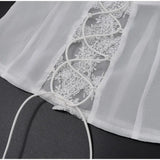 Daiiibabyyy  Lace Trim Tie-Up Corset Top Pencil Skirt Set Slim Fit Sleeveless Midi Length Summer Women Dress Chic Coquette Lady Co-ord