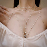 DAIIIBABYYY  -  New Summer Sexy Chest Chain Bra Bikini Metal Body Chain Jewelry for Women Beach Harness Crystal Body Chain Decoration Jewelry