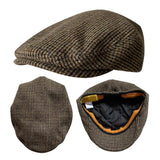 Daiiibabyyy  New Wool Flat Cap Men's Golf Cabbie Hat Gatsby Ivy Cap Irish Hunting Hat Newsboy Driver Cabbies Beret 09