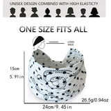 Daiiibabyyy  Ladies Polka Dot Hot Diamond Hairband Fashion Retro Wide Side Elastic Bandana Punk Hip Hop Performance Queue Dating Headwear