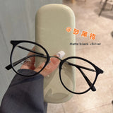 Daiiibabyyy  Round Shape Women Eyeglass Frames High Quality TR90 Material Man Glasses Blue Light Blocking Women's Glasses Frame