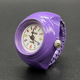 DAIIIBABYYY  -  Kids Cute Cartoon Number Watch Finger Rings Mini Clock Watches Elastic Strap Ring Women Men Funny anillos Jewelry Gift