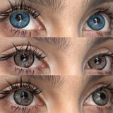 Daiiibabyyy  1Pair PATTAYA Fashion Makeup Beauty Contacts Lenses Soft Half Year Green Contacts Eyes New York Myopia Color Lenses