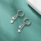 DAIIIBABYYY  -  Love Star Pendant Stainless Steel Earrings for Women's Girls Fashion Sweet Romantic Valentine's Day Gifts Jewelry Gifts