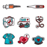 Daiiibabyyy  Cartoon Cute Brooches for Nurses Doctors Metal Cute Heart Funny Decorative Pin Hospital Theme Brooches Fashion Jewelry