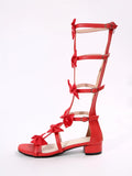 DAIIIBABYYY  -  Big size 43 Summer Sandals Chic Bow knot Gladiator Sandals Women Comfortable Zipper Outdoor Beach Holiday Mid heels Shoes